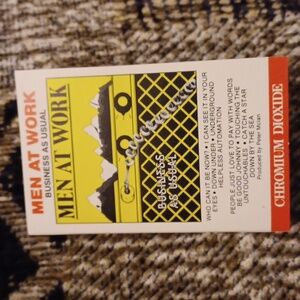4/$30 Men at Work "Business as Usual" - Cassette Tape